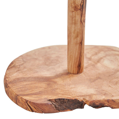 Olive Wood Kitchen Roll Holder | Kora by Orsina