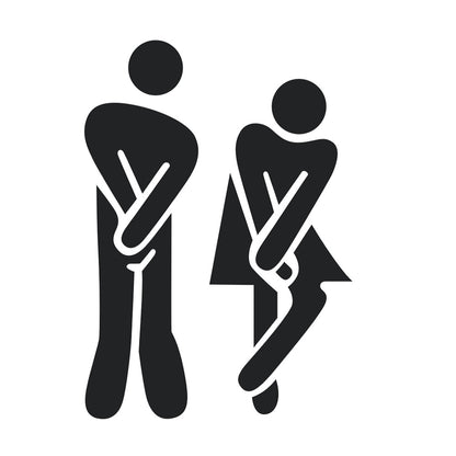 Funny PVC Wall Sticker for Bathroom Door Decor