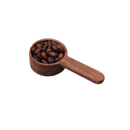 Hammered Copper Coffee Bean Spoon with Sandalwood Handle