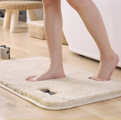 Bathroom Toilet Absorbent Bath Mat Carpet Bedroom Non-slip Foot Pad, Size:40x60cm(Gray)