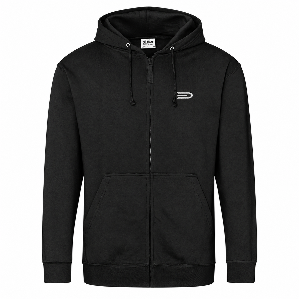 Douglas full-zip hoodie black front