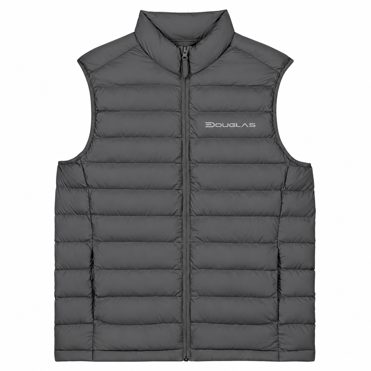 Douglas climber padded vest grey front