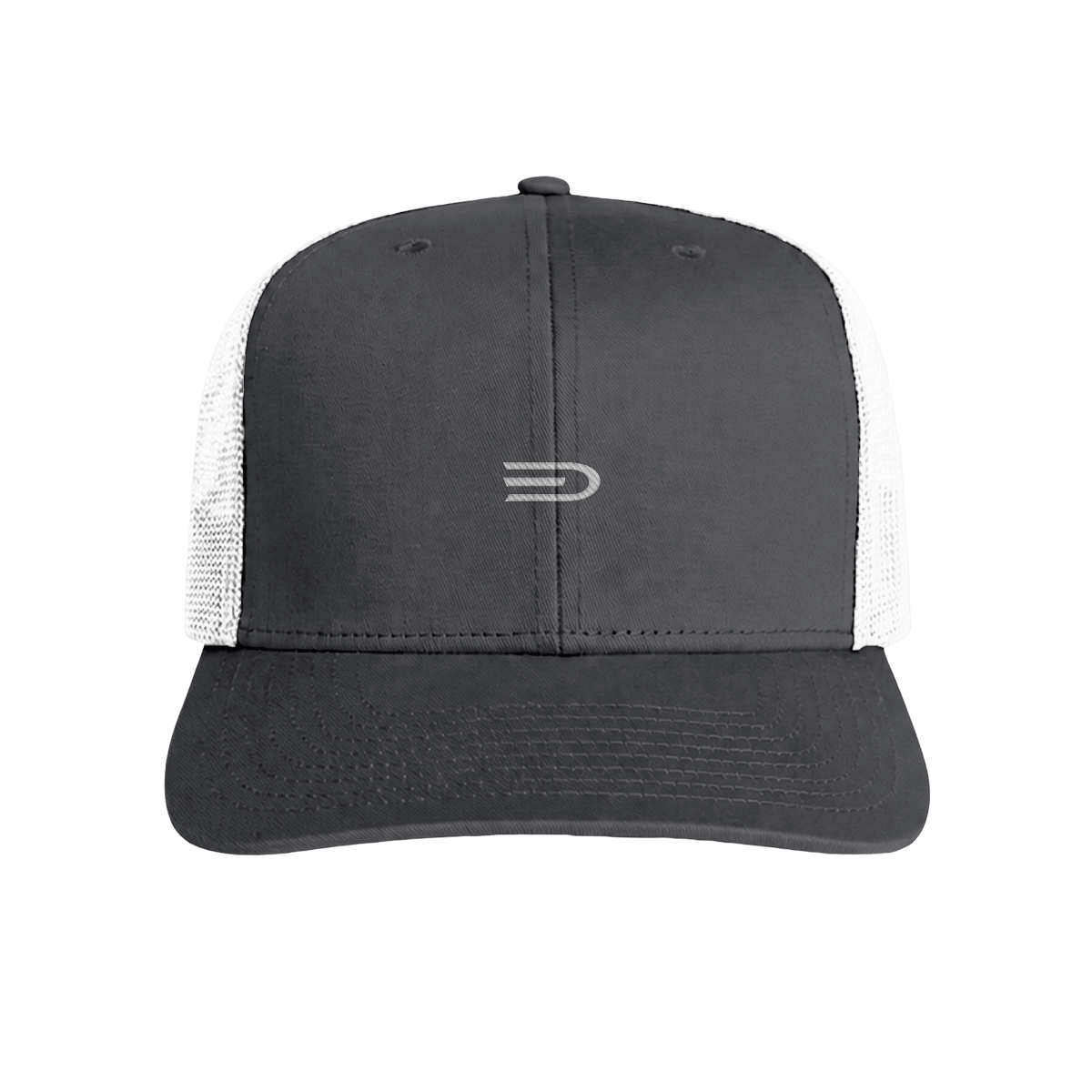 Douglas Contrast Trucker Cap – Front on white background