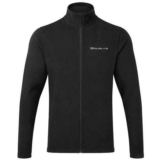Douglas Recycled Full-Zip Microfleece – Left Chest on white background