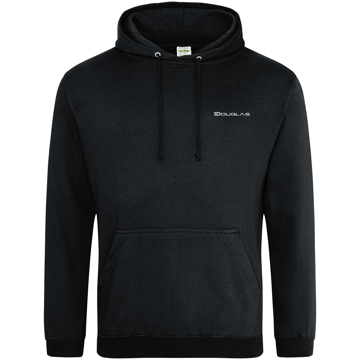 Douglas Men's College Hoodie – Front on white background