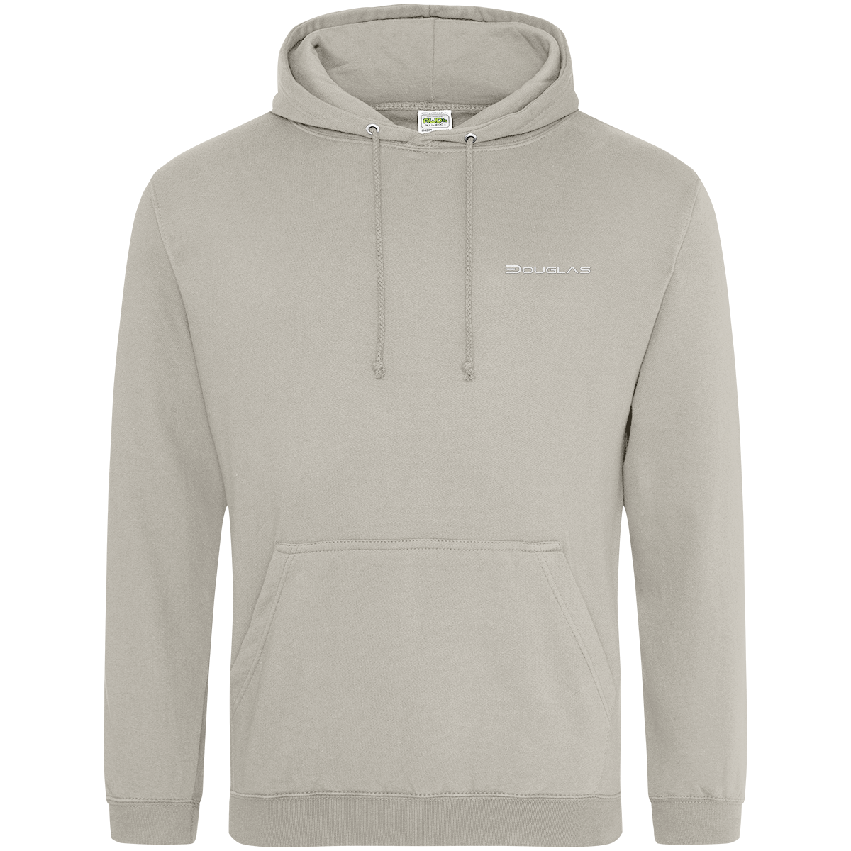 Douglas Men's College Hoodie – Front on white background