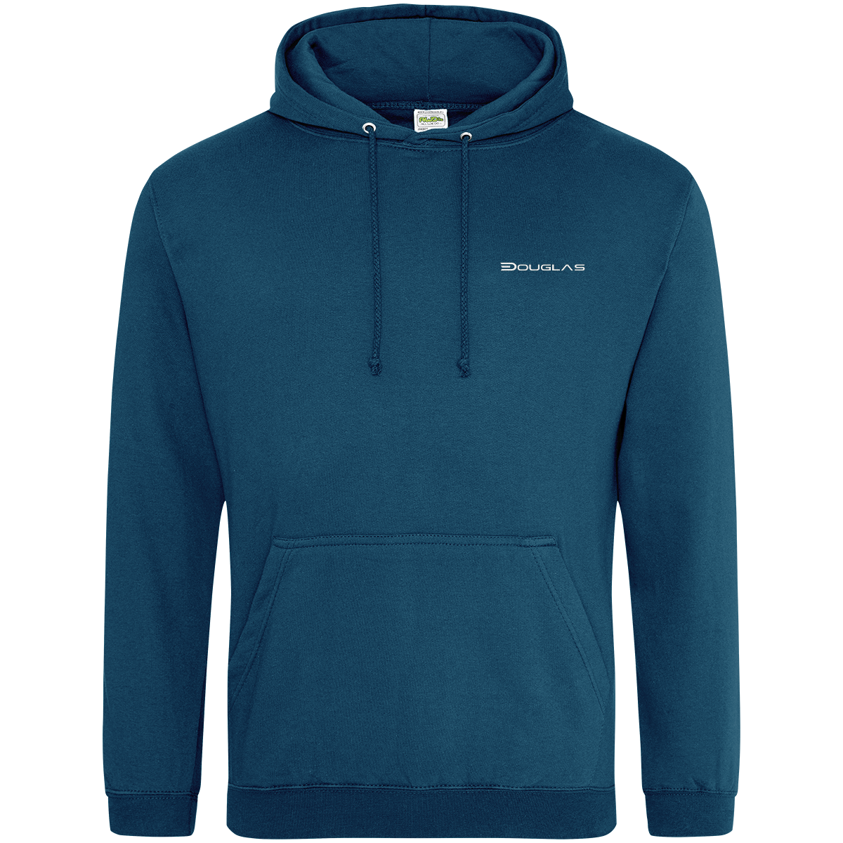Douglas Men's College Hoodie – Front on white background