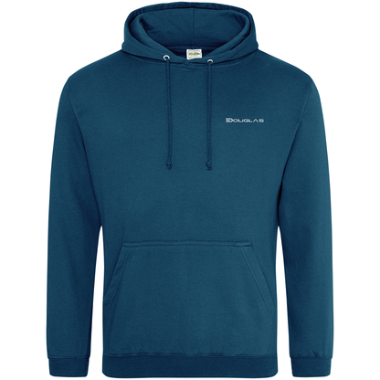 Douglas Men's College Hoodie – Front on white background