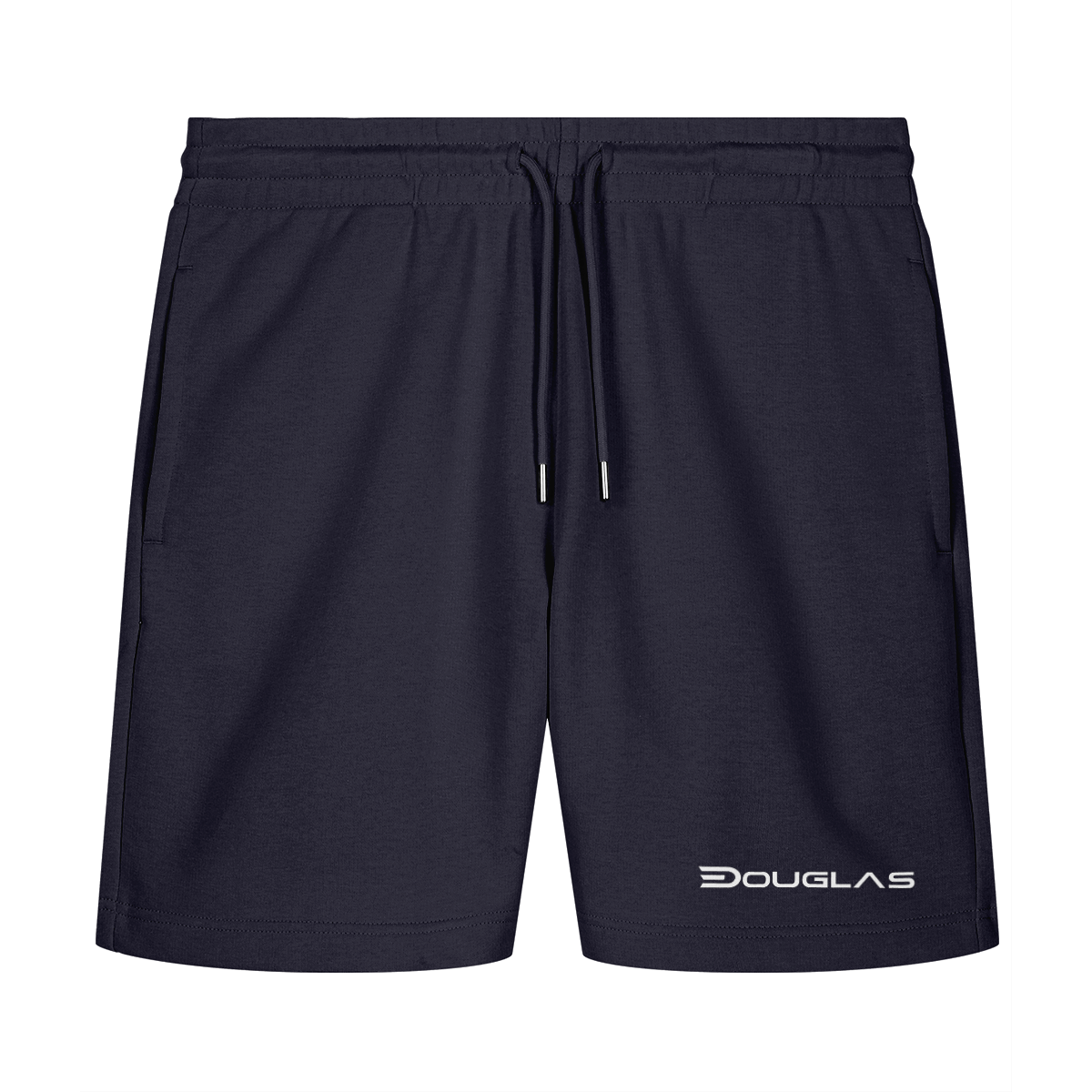 Douglas Men's Organic Trainer Shorts – Front Left Leg on white background