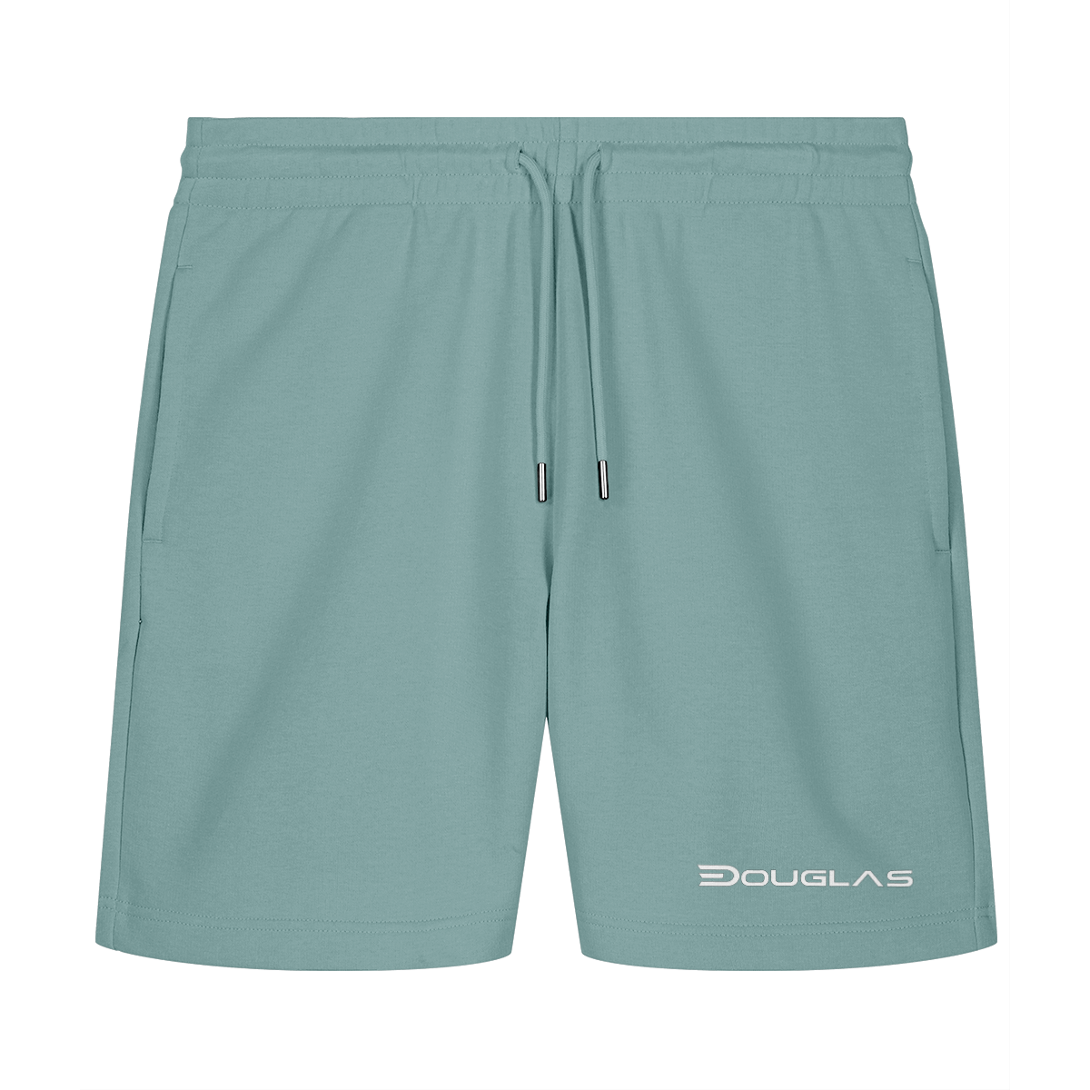 Douglas Men's Organic Trainer Shorts – Front Left Leg on white background