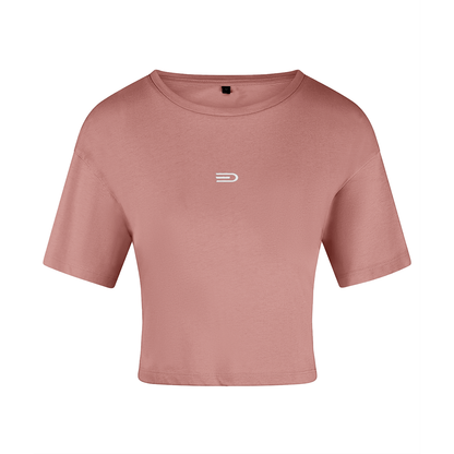 Douglas Women's Cropped T-Shirt – Front on white background