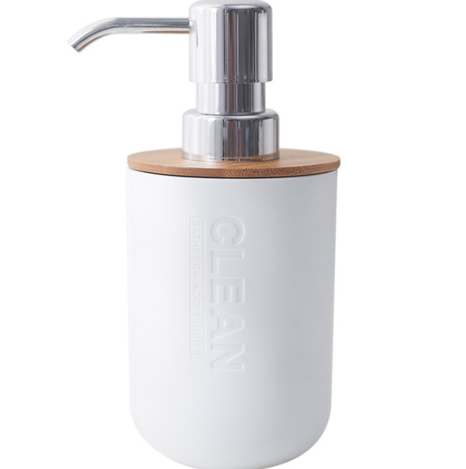 Nordic Bamboo Bathroom Accessories Set (6 Pieces)
