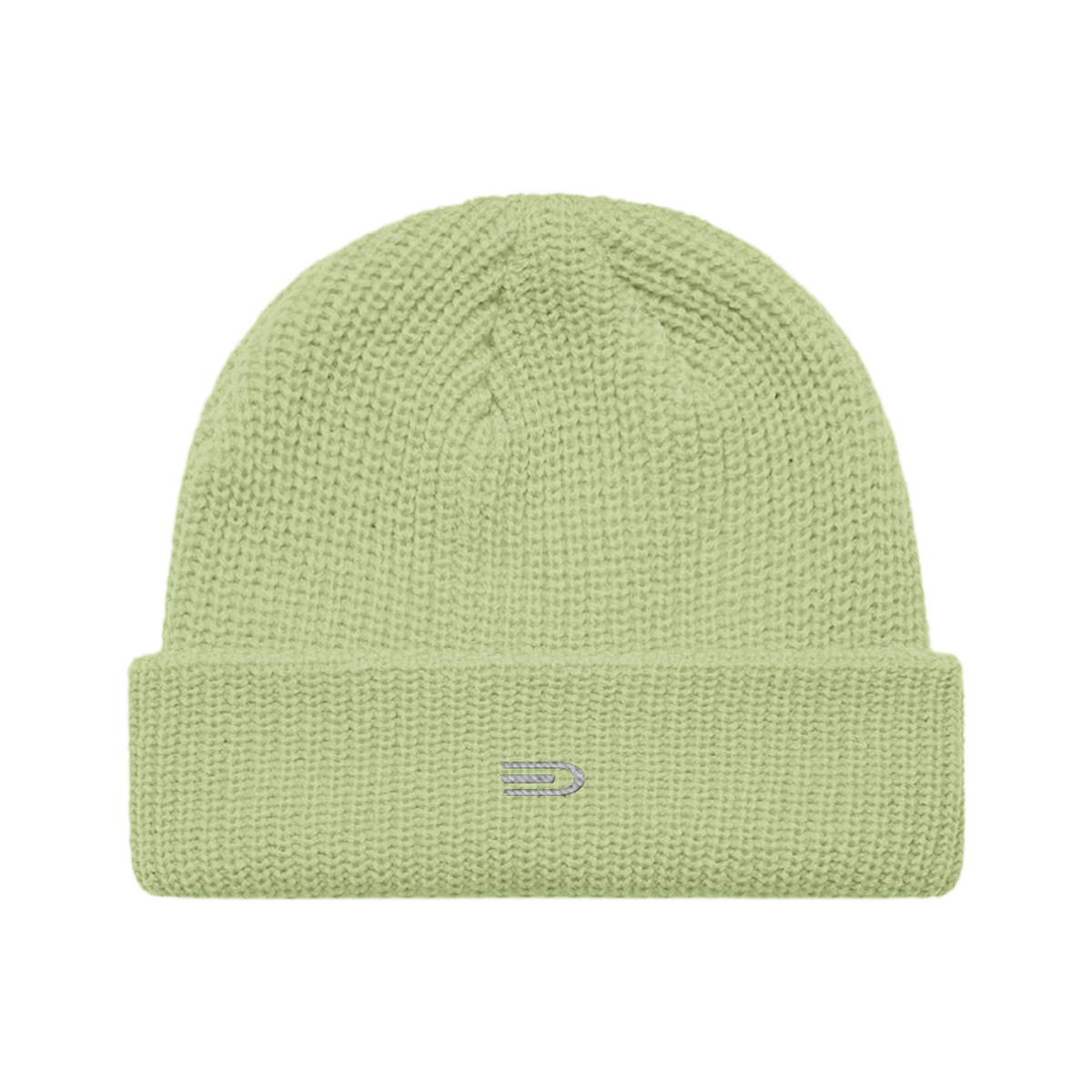 Douglas Ribbed Beanie, front view showing Douglas branding