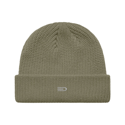 Douglas Ribbed Beanie, front view showing Douglas branding