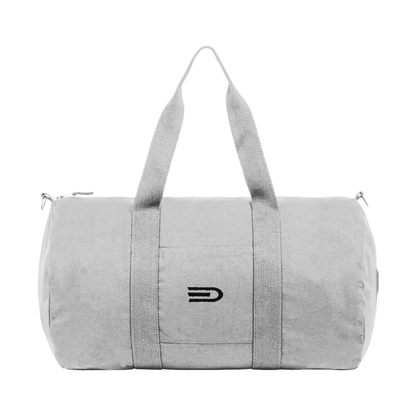 Douglas Recycled Canvas Duffle Bag in heather grey, front product view