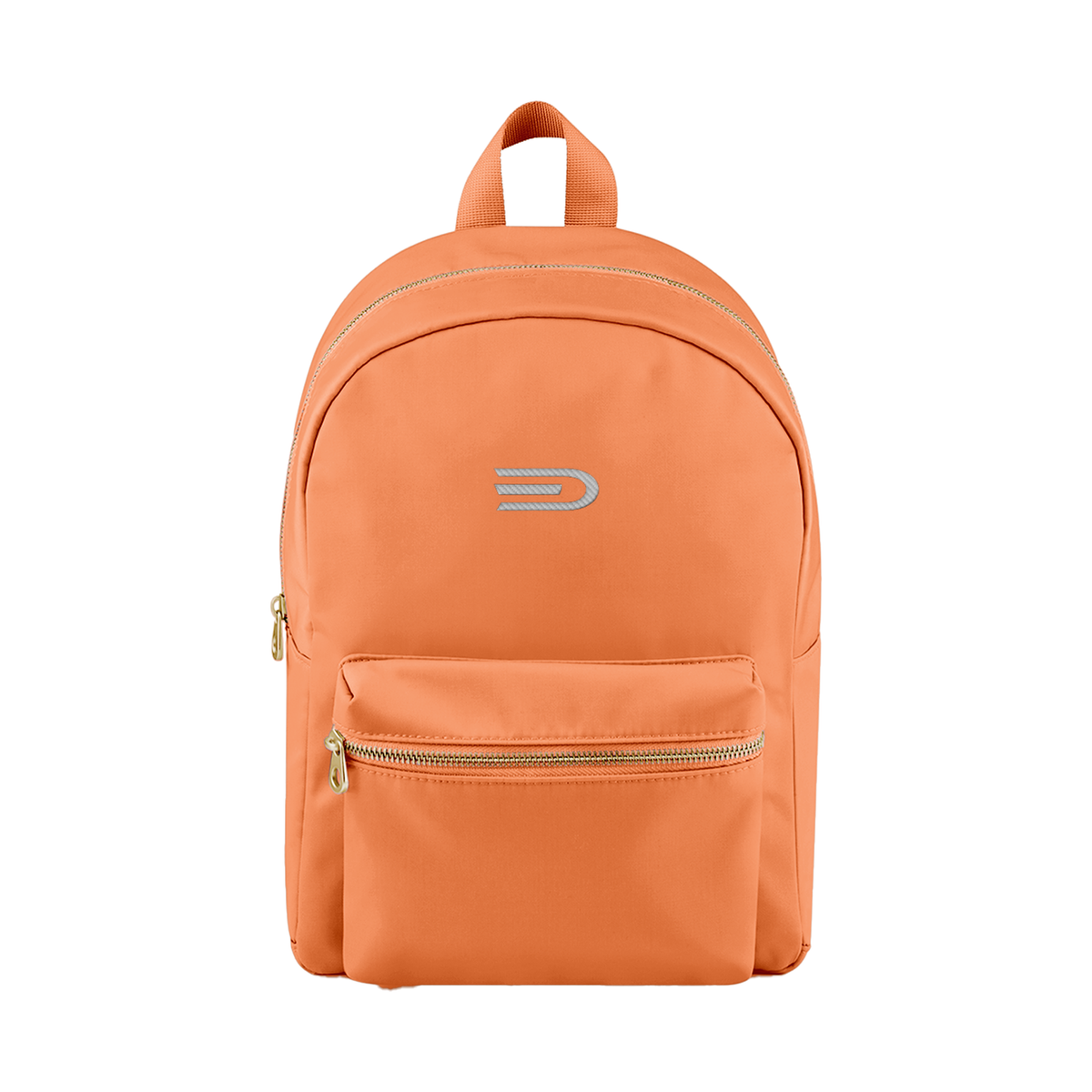 Douglas Mini Backpack in Mango Sorbet, front view on a white background